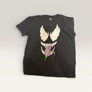 Men’s Marvel Venom Black Graphic T-Shirt Vintage Sz Lg